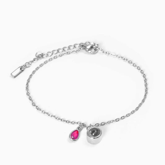 Customizable birthstone bracelet