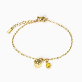 Customizable birthstone bracelet